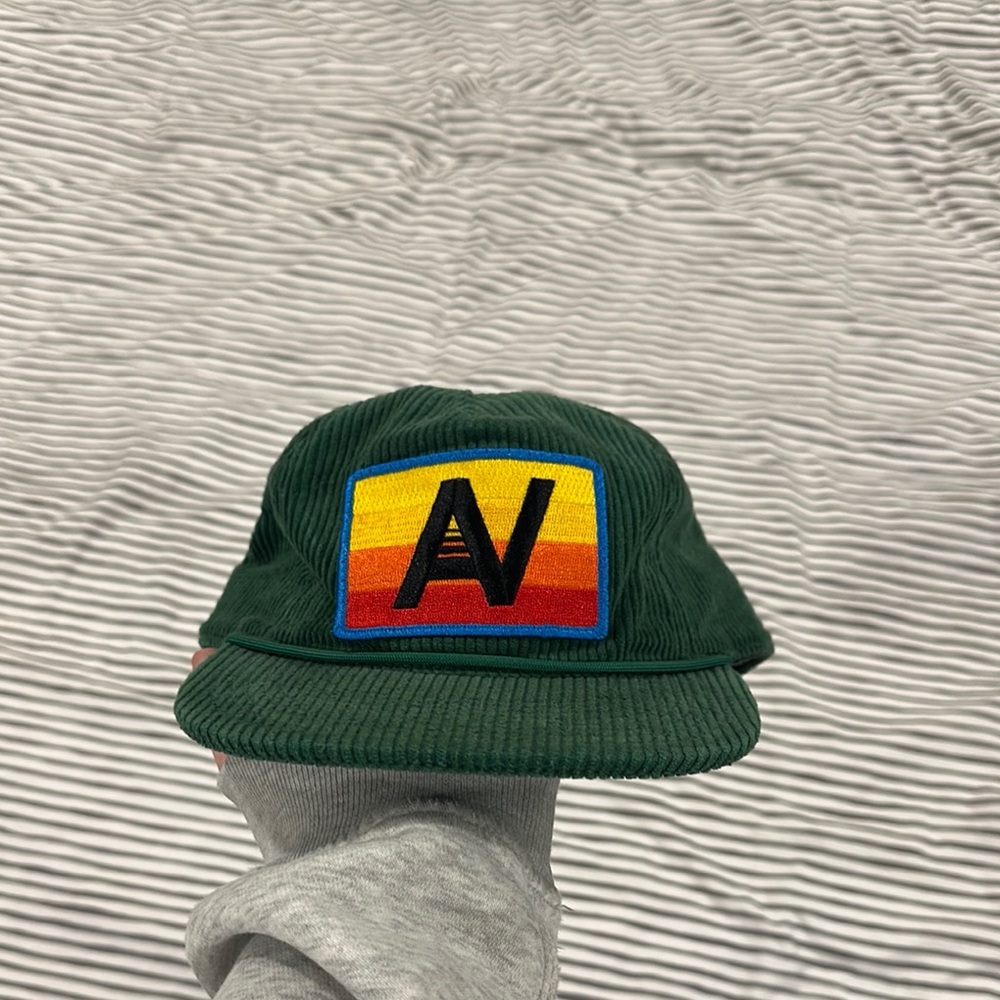 Aviator Nation Green Corduroy Hat